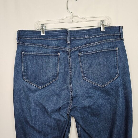 NYDJ ANABELLE Skinny Boyfriend Jeans Cuffed MEDIUM WASH BLUE size 16W High Rise - Picture 9 of 9
